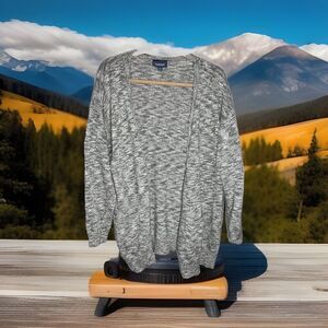 Modcloth Sweater Women Lg Boho Grandpa Cardigan Open Front Knit Duster Swacket